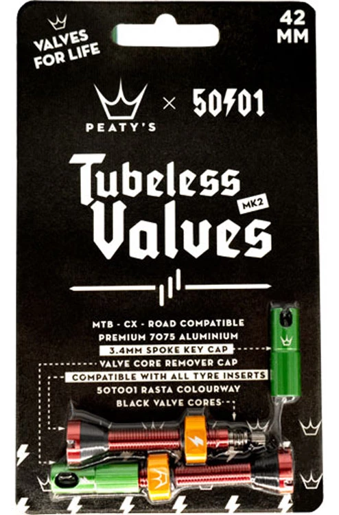 Peaty's 50to01 MK2 Tubeless 42mm Ventile 2 Peaty's 50to01 MK2 Tubeless 42mm Ventile – Bild 2