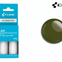 Cube Lackreparaturstift Set GREEN Glossy -Cube Fahrradladen 2327