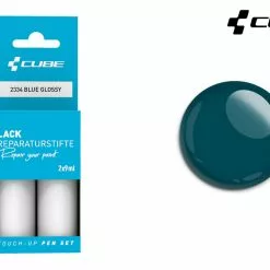 Cube Lackreparaturstift Set BLUE Glossy 9 Cube Lackreparaturstift Set BLUE Glossy -Cube Fahrradladen 2334