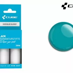 Cube Lackreparaturstift Set BLUE Glossy 10 Cube Lackreparaturstift Set BLUE Glossy -Cube Fahrradladen 2335