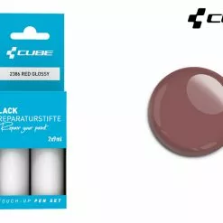 Cube Lackreparaturstift Set RED Glossy -Cube Fahrradladen 2386