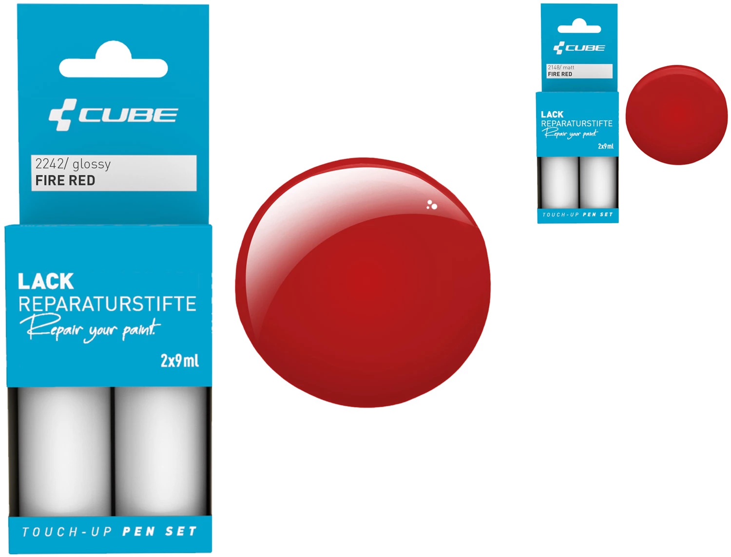 Cube Lackreparaturstift Set FIRE RED 1 Cube Lackreparaturstift Set FIRE RED