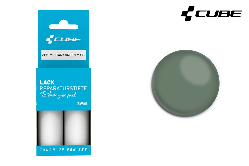 Cube Lackreparaturstift Set MILITARY GREEN Matt 2 Cube Lackreparaturstift Set MILITARY GREEN Matt – Bild 2