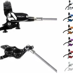 HOPE Tech 4 E4 Stahlflex Scheibenbremse - Hebel Rechts