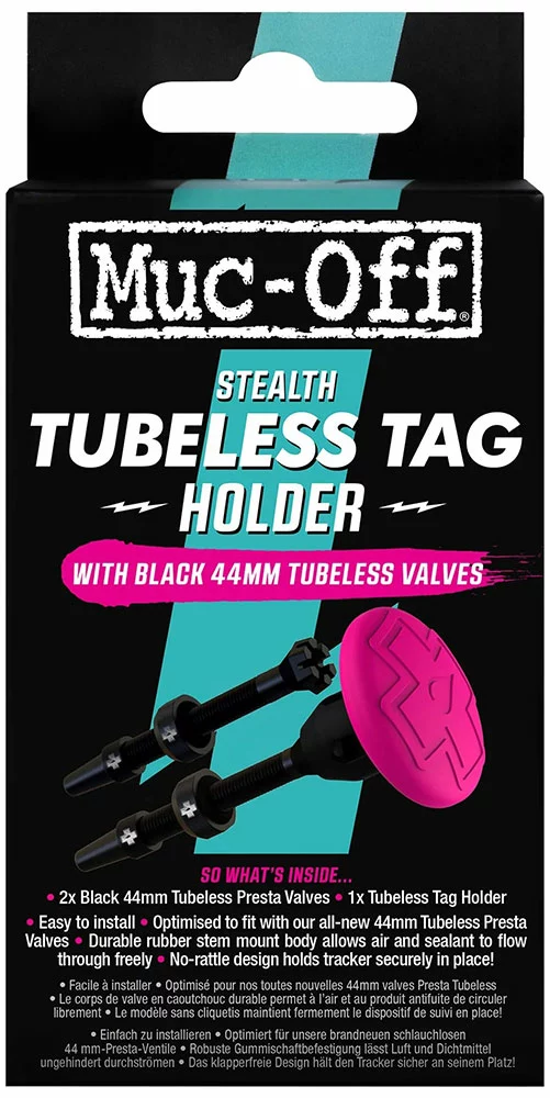 Muc-Off Stealth Tubeless Tag-Holder & 44mm Ventil Kit 2 Muc-Off Stealth Tubeless Tag-Holder & 44mm Ventil Kit – Bild 2