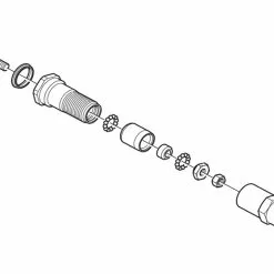 Shimano Pedalachse Komplett Für PD-GR500 /MX80 -Cube Fahrradladen Pedalachse komplett PD GR500 c