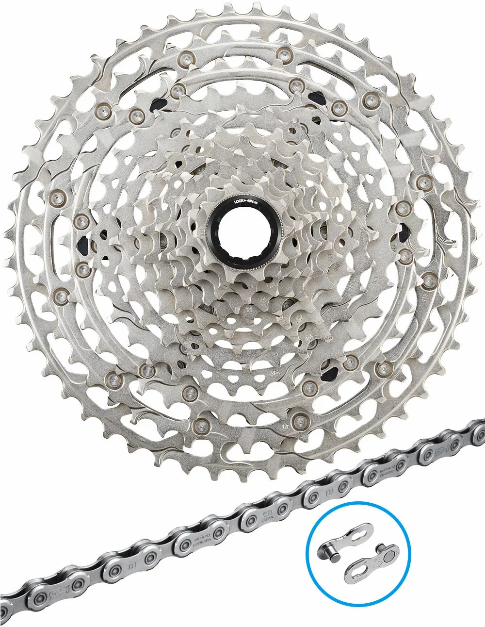 Shimano DEORE CN-M6100+CS-M6100 12-fach Verschleissset 1 Shimano DEORE CN-M6100+CS-M6100 12-fach Verschleissset