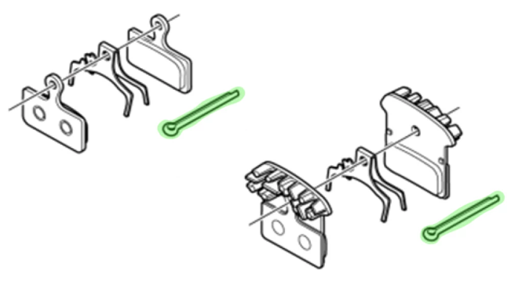 Shimano Sicherungssplint Für Disc Bremsbeläge 2 Shimano Sicherungssplint Für Disc Bremsbeläge – Bild 2