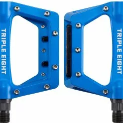 Triple Eight CMPT Flat Plattformpedale -Cube Fahrradladen TRIPLE EIGHT CMPT Flat Pedale blau 6577 a